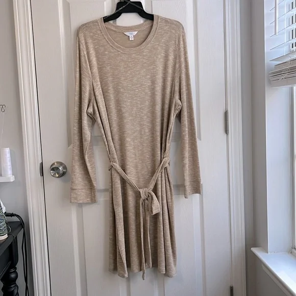 TIME TRU DRESS BEIGE XL - Picture 2 of 7